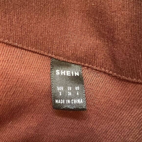 Brown and Plaid Button-Up Jacket - Picture 5 of 5